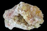 Lustrous Yellow Cubic Fluorite Crystal Cluster - Morocco #84241-1